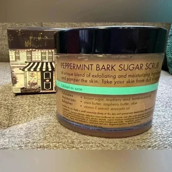 NIB Bundle of Whish Peppermint Bark Sugar Scrub & Body Butter - Picture 4 of 16